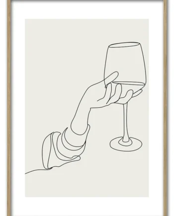 A   Glass   Of   Wine   29   7x42   Cm