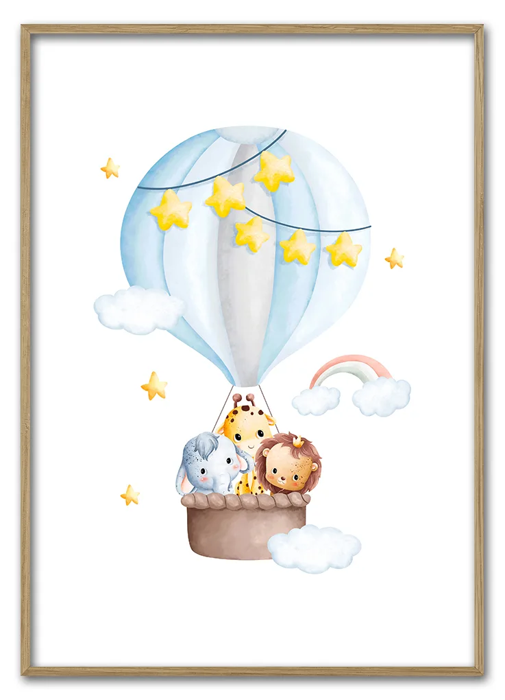 Animal Balloon Ride Friends 29 7x42 Cm