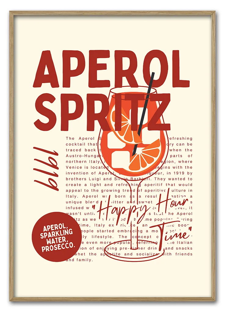 Aperol Hour Notes 29 7x42 Cm