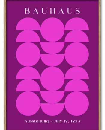 Bauhaus   Circles   Pink   29   7x42   Cm