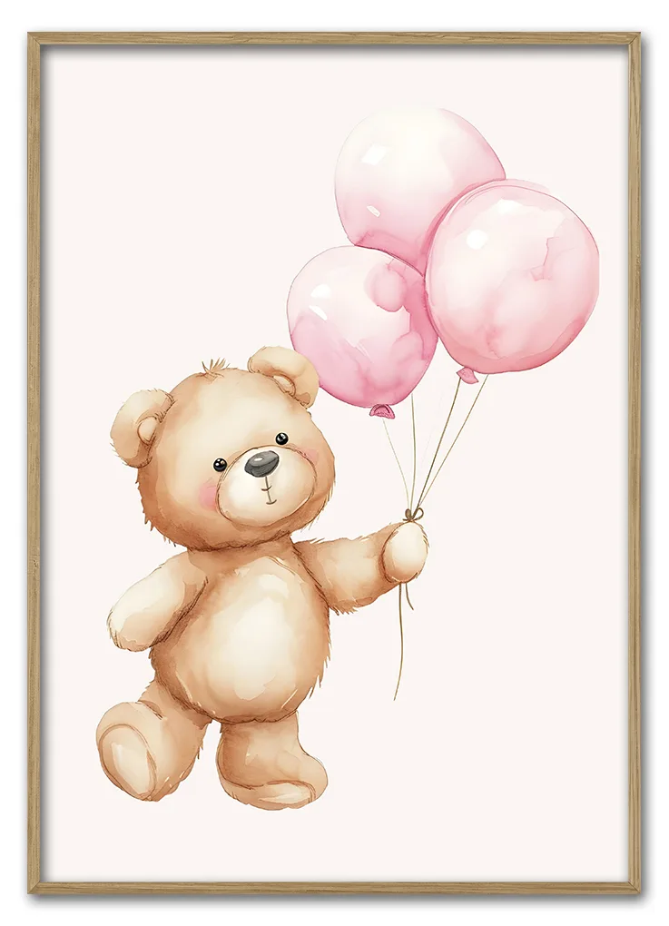 Bear With Balloons 29 7x42 Cm
