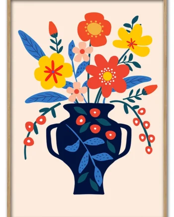 Blooms   In   Black   29   7x42   Cm