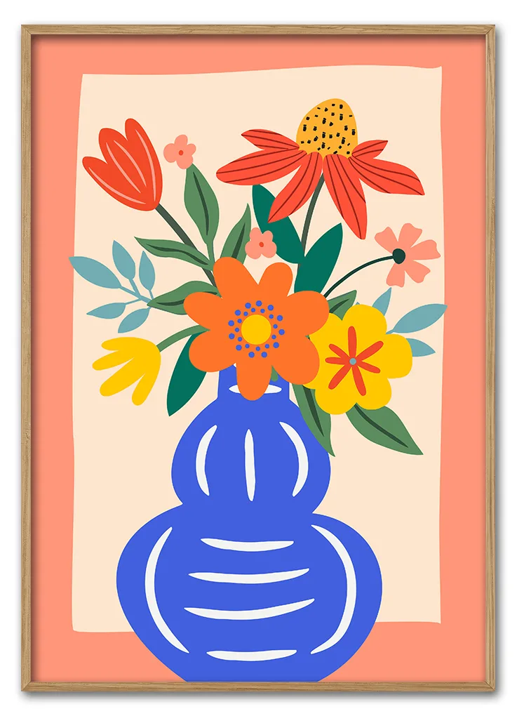 Blooms In Blue No 03 29 7x42 Cm