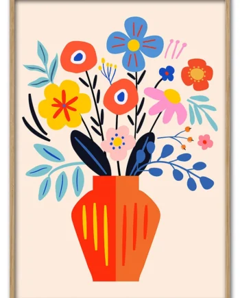 Blooms   In   Red   No    02   29   7x42   Cm