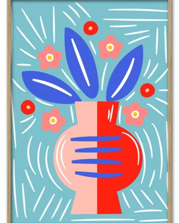 Blooms   In   Red   No    01   42x59       Cm