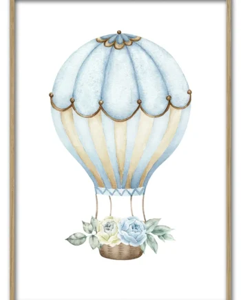 Blue     Gold   Balloon   29   7x42   Cm