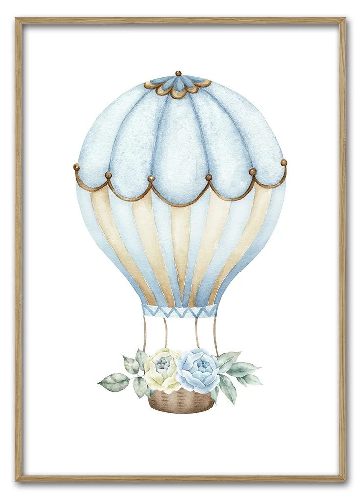 Blue Gold Balloon 29 7x42 Cm