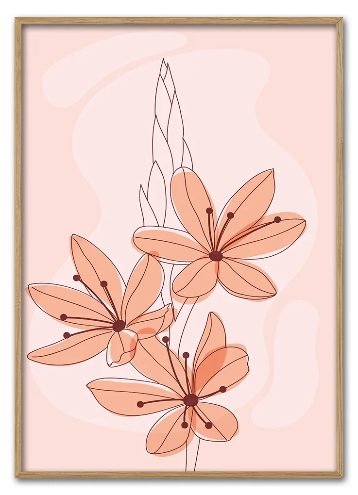 Blush Lilies 29 7x42 Cm