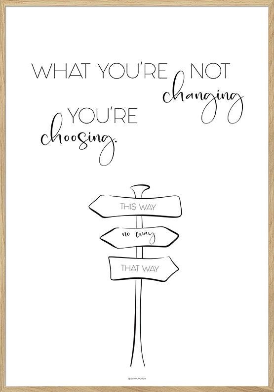 Change Is Choice Citatplakat