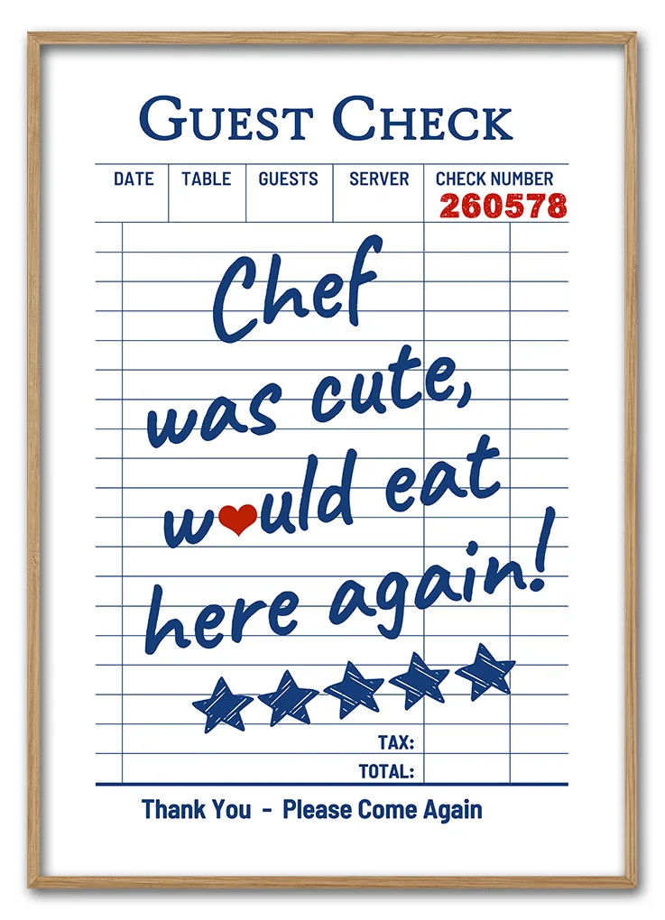 Chef Was Cute 29 7x42 Cm
