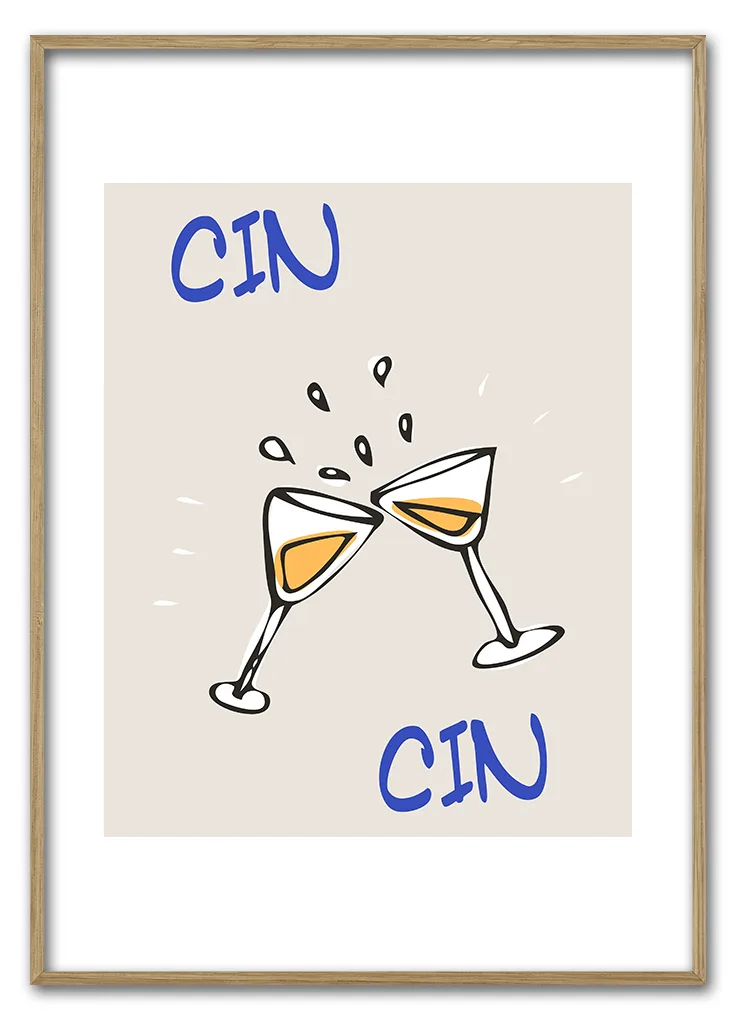 Cin Cin Toast 42x59 Cm