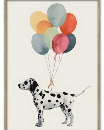Dalmatian   With   Balloons   29   7x42   Cm