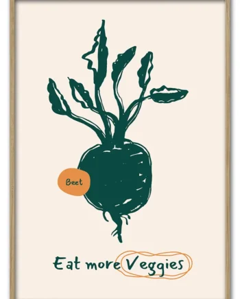 Eat   More   Veggies    Beetroot   Edition    42x59       Cm