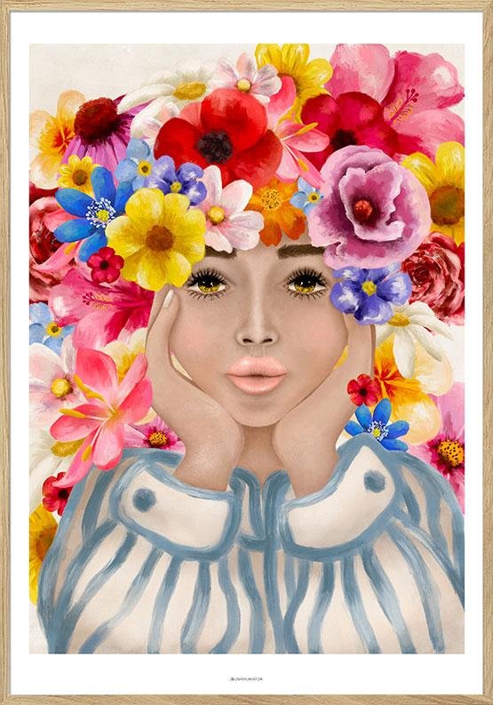 Flower Art Poster Grow Your Mind