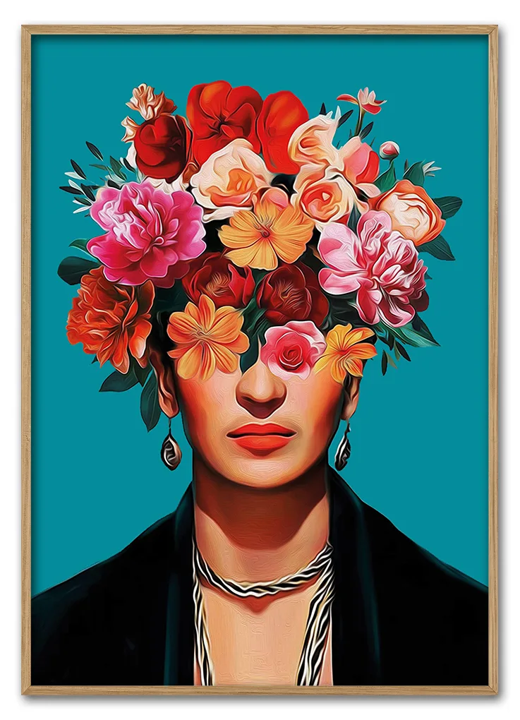 Flower Face No 02 29 7x42 Cm
