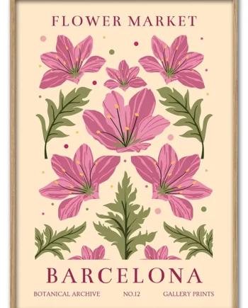 Flower   Market   Barcelona   29   7x42   Cm