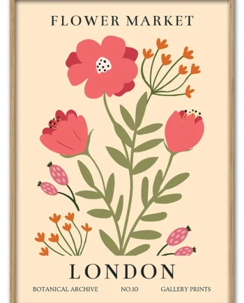 Flower   Market   London   29   7x42   Cm