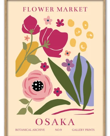 Flower   Market   Osaka   50x70   Cm