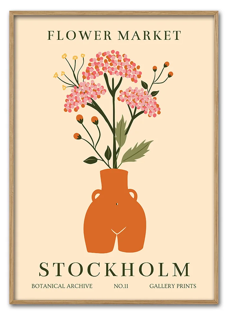 Flower Market Stockholm 29 7x42 Cm