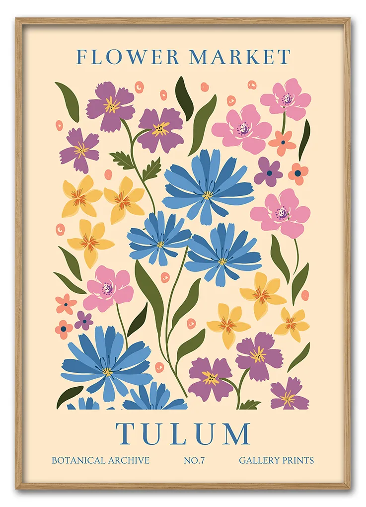 Flower Market Tulum 29 7x42 Cm