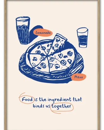 Food   Brings   Us   Together   50x70   Cm