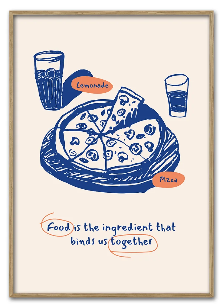 Food Brings Us Together 50x70 Cm