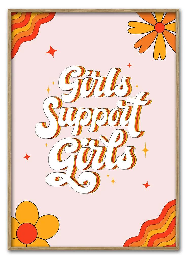 Girls Support Girls 29 7x42 Cm