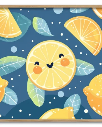 Happy   Lemon   Faces   42x59       Cm