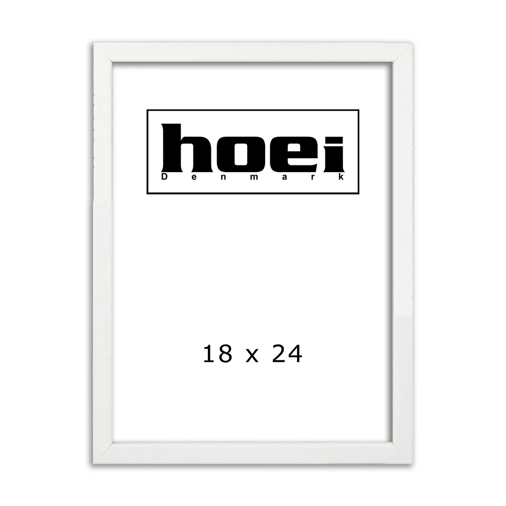 Hvid Træramme 18x24 Cm