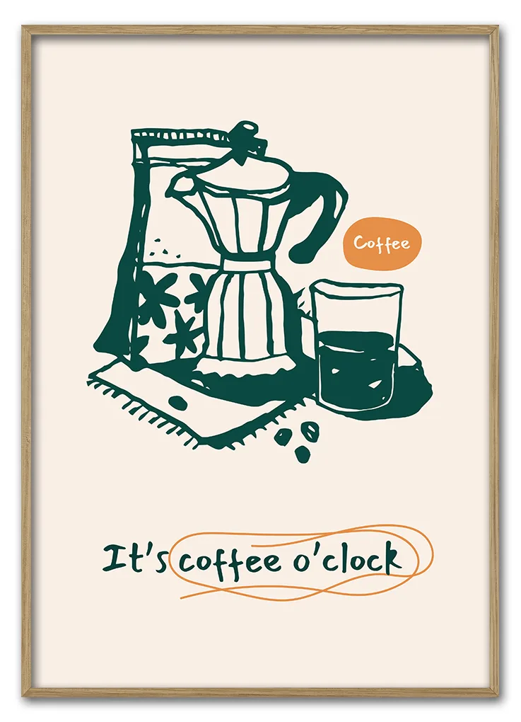 It 39 S Coffee O 39 Clock 29 7x42 Cm