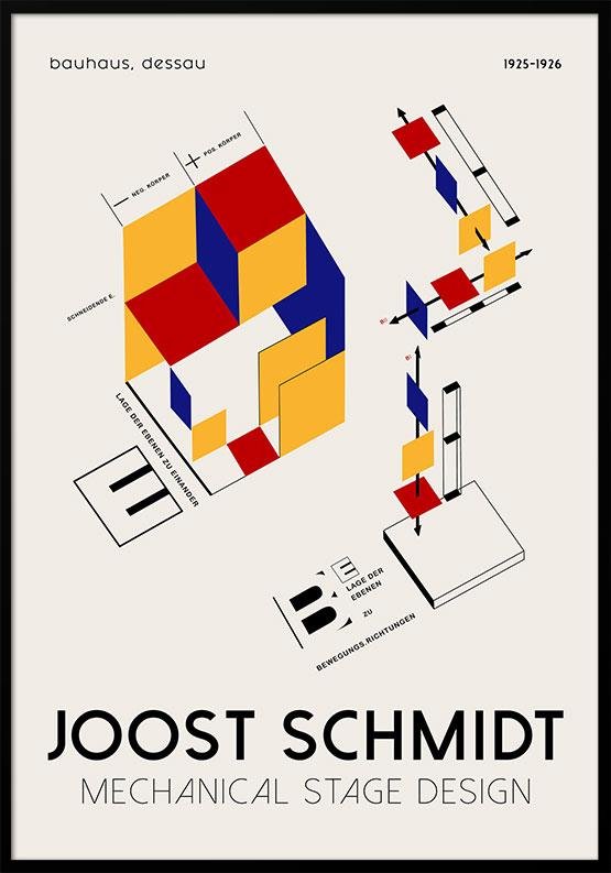 Joost Schmidt Plakat Mechanical Stage Design