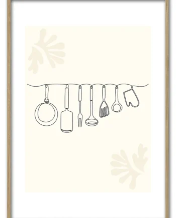 Kitchen   Line   Art   No    02   29   7x42   Cm