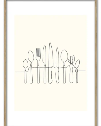 Kitchen   Line   Art   No    01   29   7x42   Cm