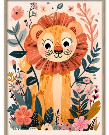 Lion   In   Bloom   No    02   29   7x42   Cm
