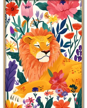 Lion   In   Bloom   No    03   29   7x42   Cm