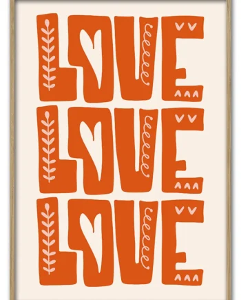 Love   Block   Print   29   7x42   Cm
