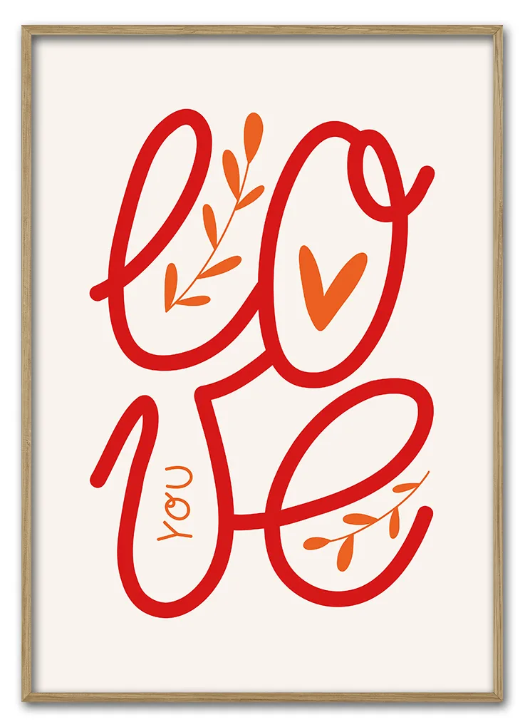 Love You 29 7x42 Cm