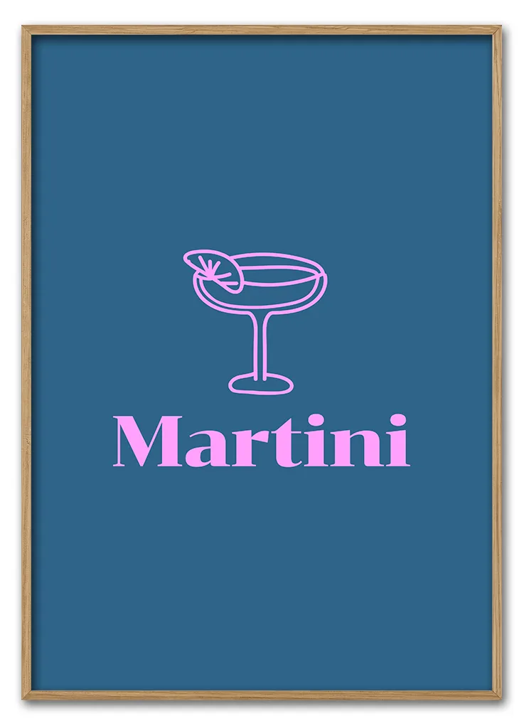 Martini In Blue 29 7x42 Cm