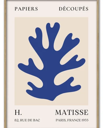 Matisse   Coral   Form   No    08    Blue   Series    29   7x42   Cm