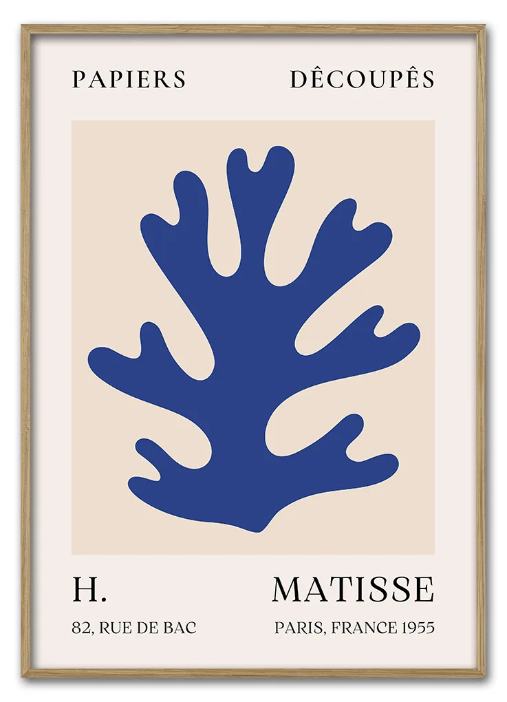 Matisse Coral Form No 08 Blue Series 29 7x42 Cm