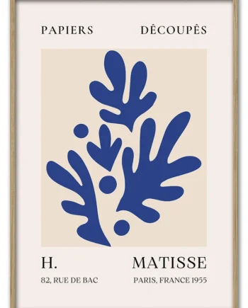 Matisse   Coral   Form   No    09    Blue   Series    29   7x42   Cm