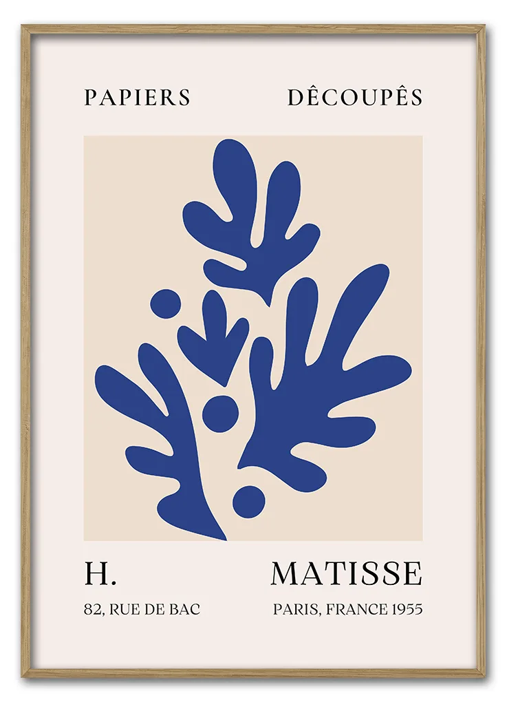 Matisse Coral Form No 09 Blue Series 29 7x42 Cm