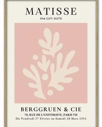 Matisse   Coral   Form   No    04    Neutral   Palette    50x70   Cm