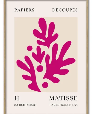 Matisse   Coral   Form   No    11    Pink   Series    29   7x42   Cm