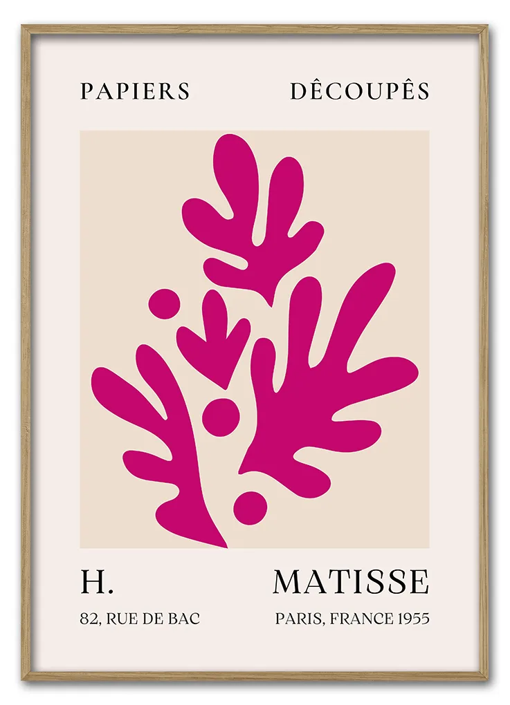 Matisse Coral Form No 11 Pink Series 29 7x42 Cm