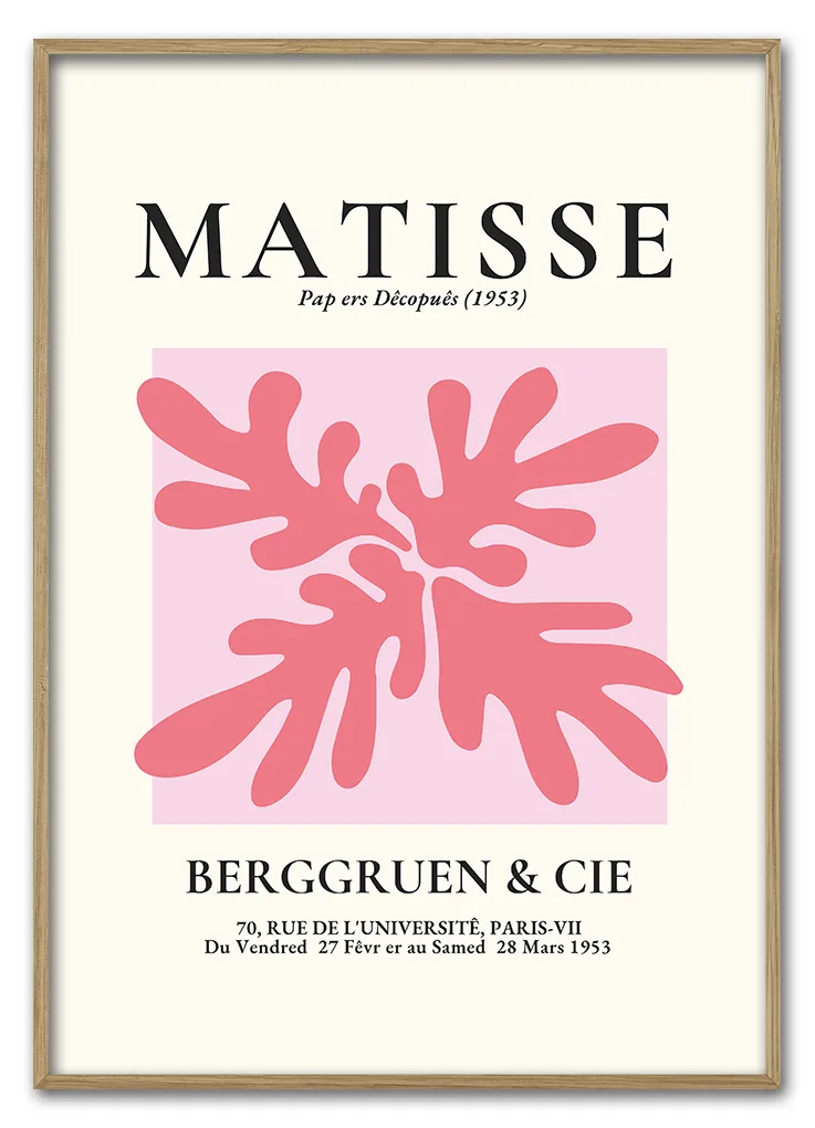 Matisse Coral Form No 02 Pink Series 29 7x42 Cm