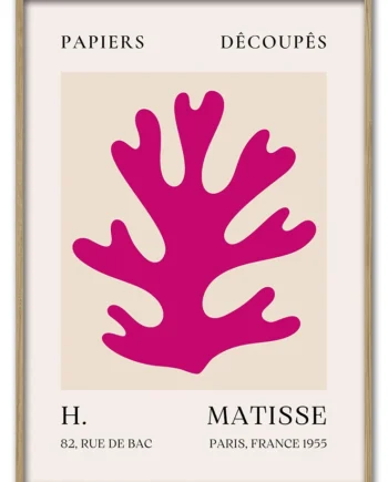 Matisse   Coral   Form   No    10    Pink   Series    29   7x42   Cm