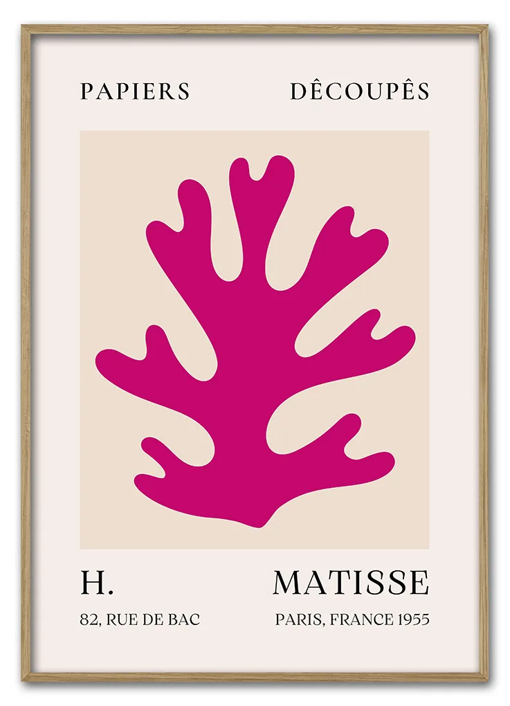 Matisse Coral Form No 10 Pink Series 29 7x42 Cm