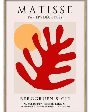 Matisse   Coral   Form   No    13    Red   Series    29   7x42   Cm