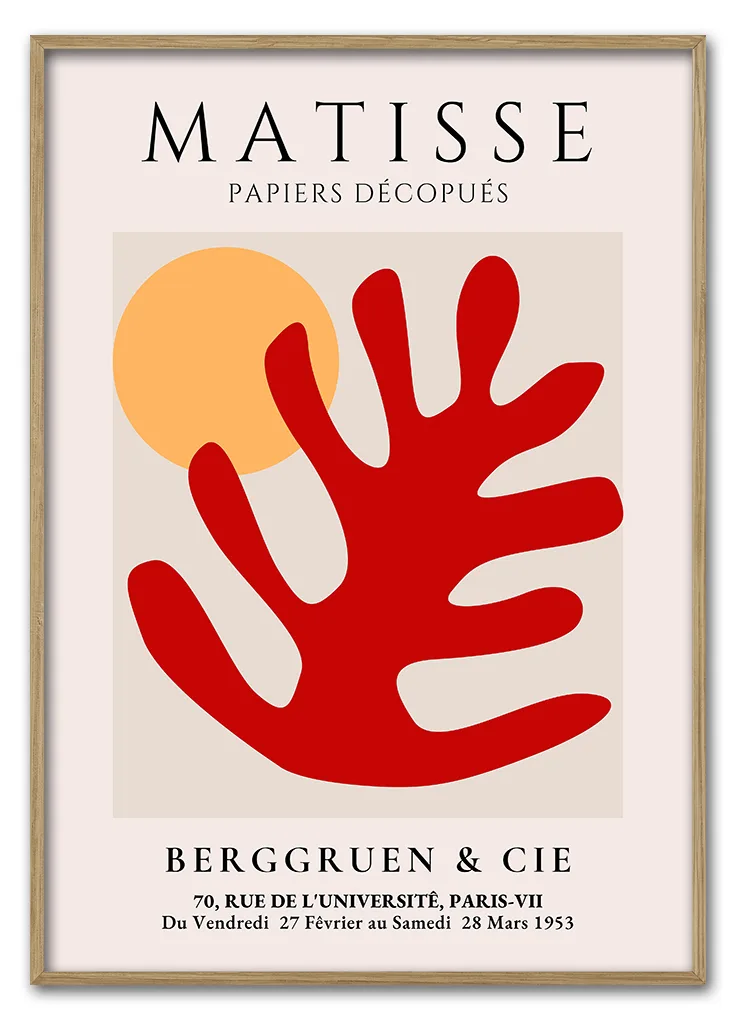 Matisse Coral Form No 13 Red Series 29 7x42 Cm